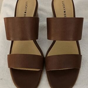 Lucky Brand Tan Women's Slide Sandals